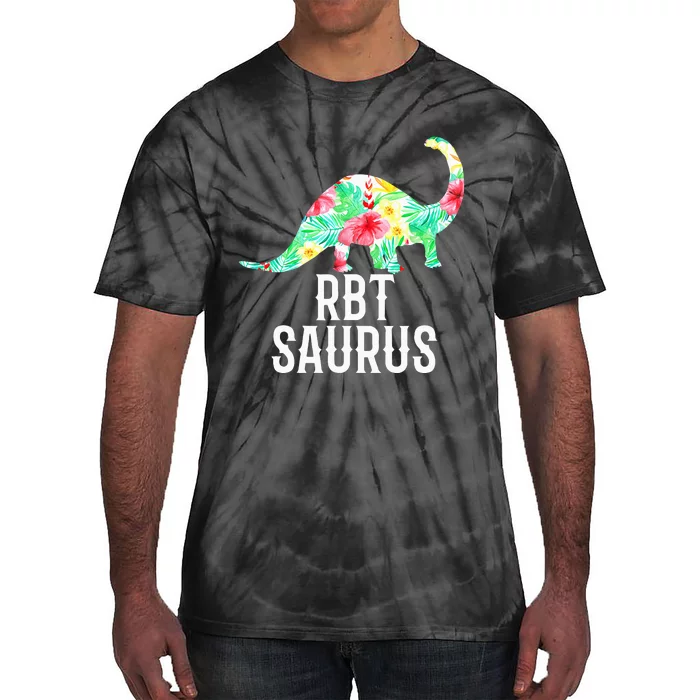 RBT Saurus Funny Dinosaur Registered Behavior Technician Tie-Dye T-Shirt