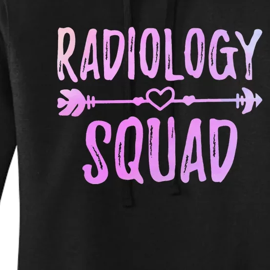 Radiology Squad Funny Radiography Team Rad Tech Radiographer Women's Pullover Hoodie