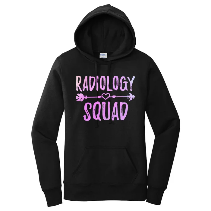 Radiology Squad Funny Radiography Team Rad Tech Radiographer Women's Pullover Hoodie