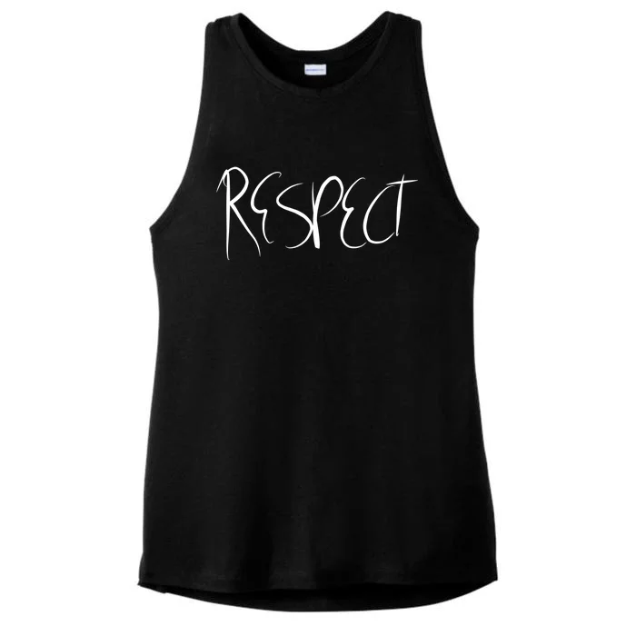 Respect S Funny Gift Cool Gift Ladies Tri-Blend Wicking Tank