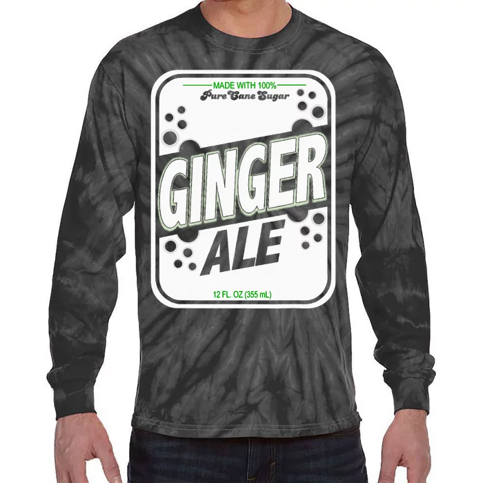 Retro Style Ginger Ale Costume Tie-Dye Long Sleeve Shirt