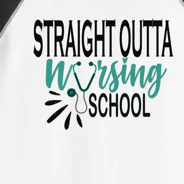 Rn School Graduation Funny Gift Straight Outta Nursing School Gift Toddler Fine Jersey T-Shirt