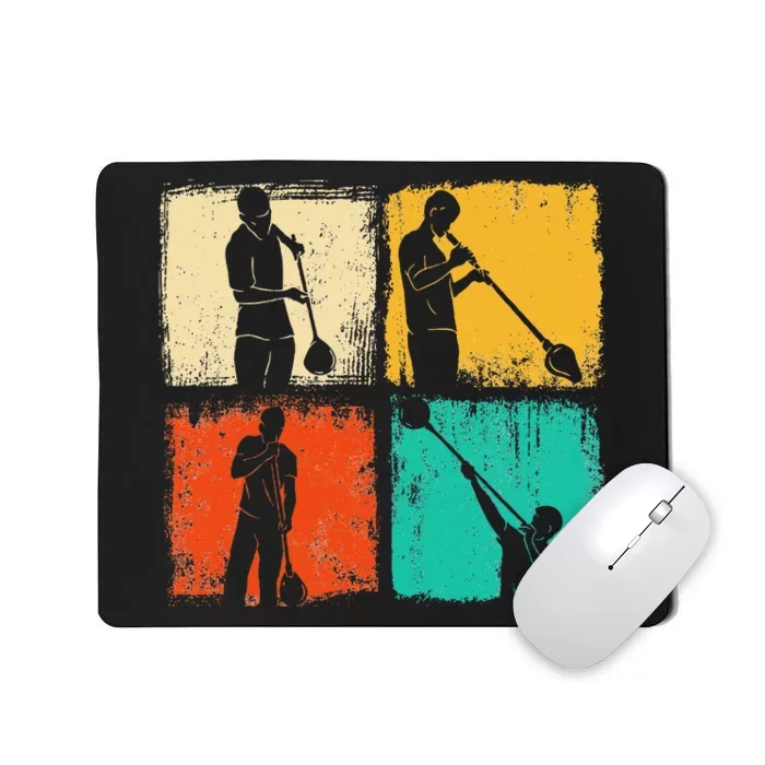 Retro Square Glassblower Glassblowing Hobbyist Mousepad