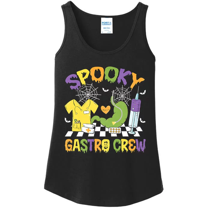 Retro Spooky Gastro Crew Gastro Nurse Halloween Costumes Ladies Essential Tank