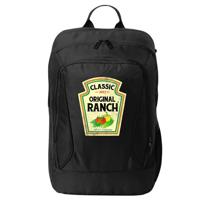 Ranch Sauce Green Salad Dressing Halloween Costume Matching City Backpack