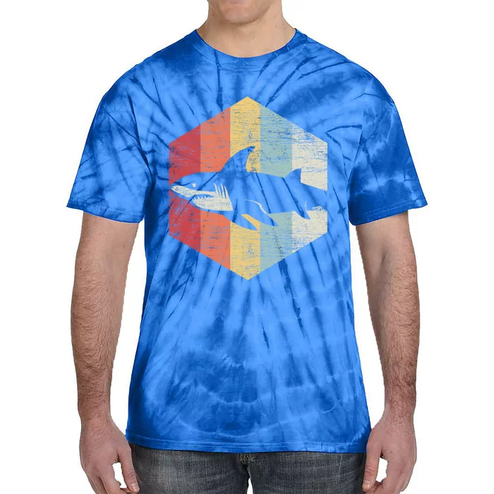 Retro Shark Gift Tie-Dye T-Shirt