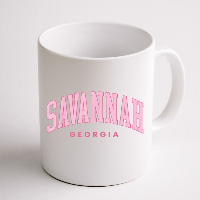 Retro Savannah Georgia Vintage Preppy Throwback Front & Back Coffee Mug