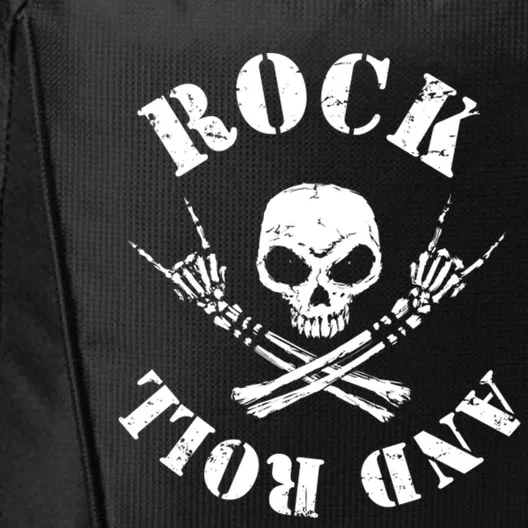 Rocker Skeleton Guitar Guy Spooky Halloween Costume Meaningful Gift City Backpack