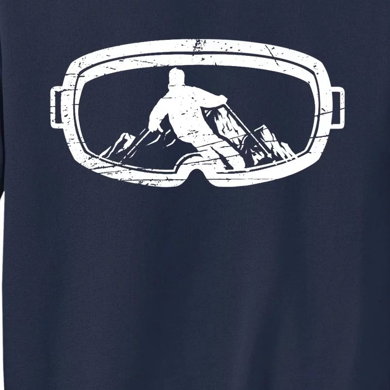 Retro Ski Goggles For An Alpine Skier Sweatshirt