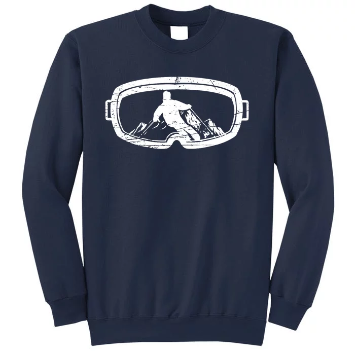 Retro Ski Goggles For An Alpine Skier Sweatshirt