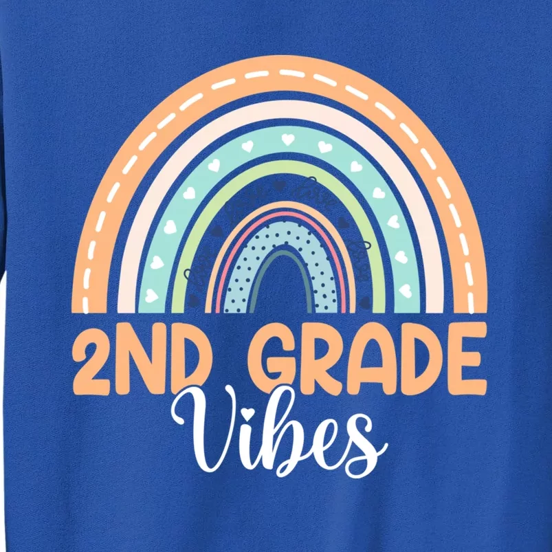 Rainbow Second Grade Vibes 2Nd Grade Teacher Back To School Cute Gift Sweatshirt