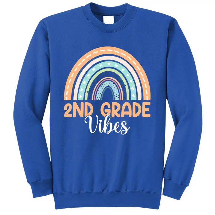 Rainbow Second Grade Vibes 2Nd Grade Teacher Back To School Cute Gift Sweatshirt