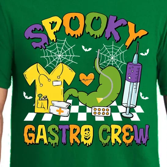 Retro Spooky Gastro Crew Gastro Nurse Halloween Pajama Set