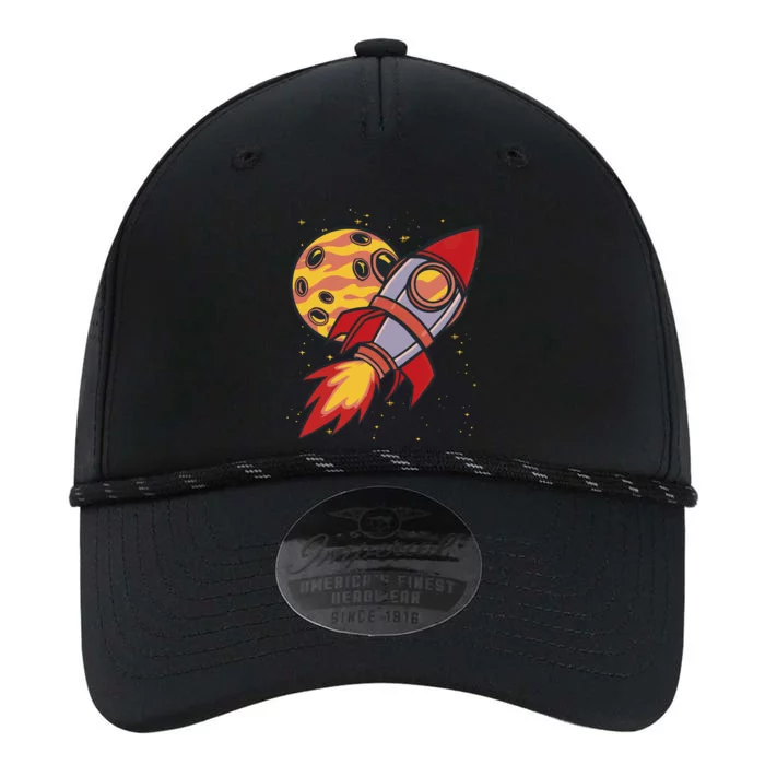 Rocket Spaceship Galaxy Retro Performance The Dyno Cap