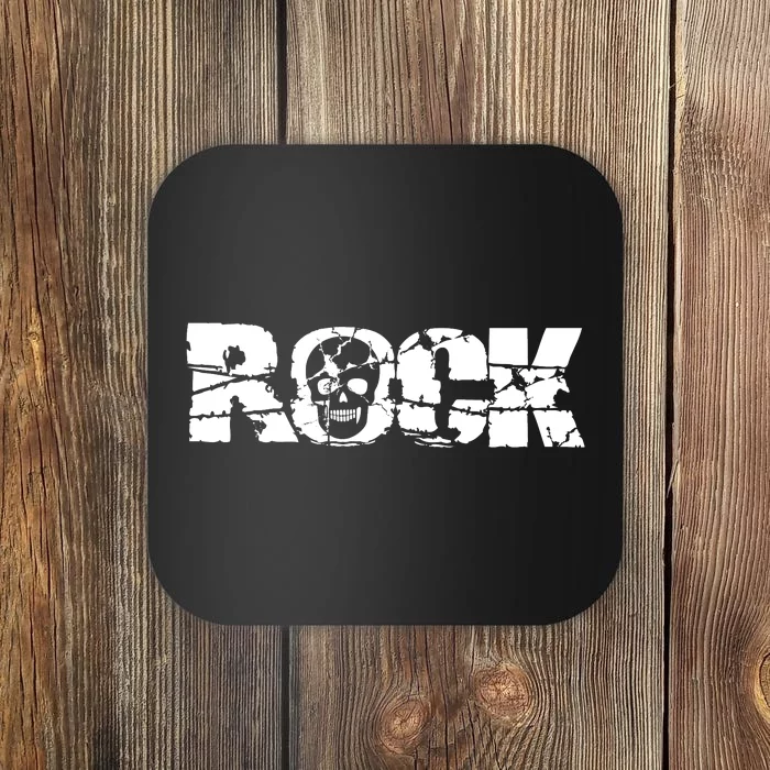 Rock Skull Grunge Coaster