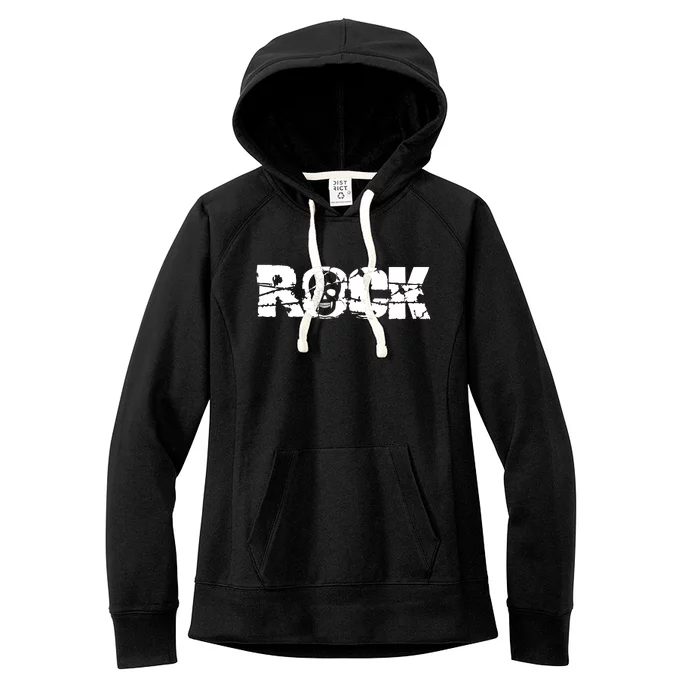 Rock Skull Grunge Women's Fleece Hoodie