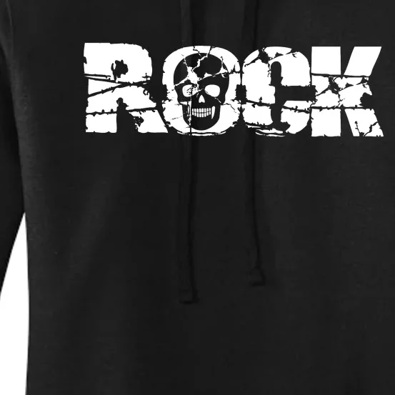 Rock Skull Grunge Women's Pullover Hoodie