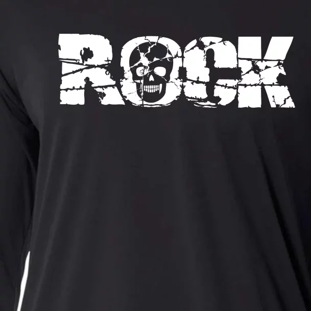 Rock Skull Grunge Cooling Performance Long Sleeve Crew