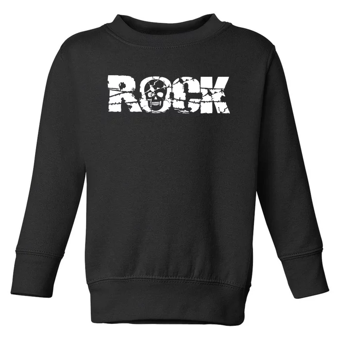 Rock Skull Grunge Toddler Sweatshirt