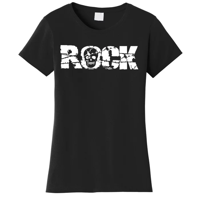 Rock Skull Grunge Women's T-Shirt