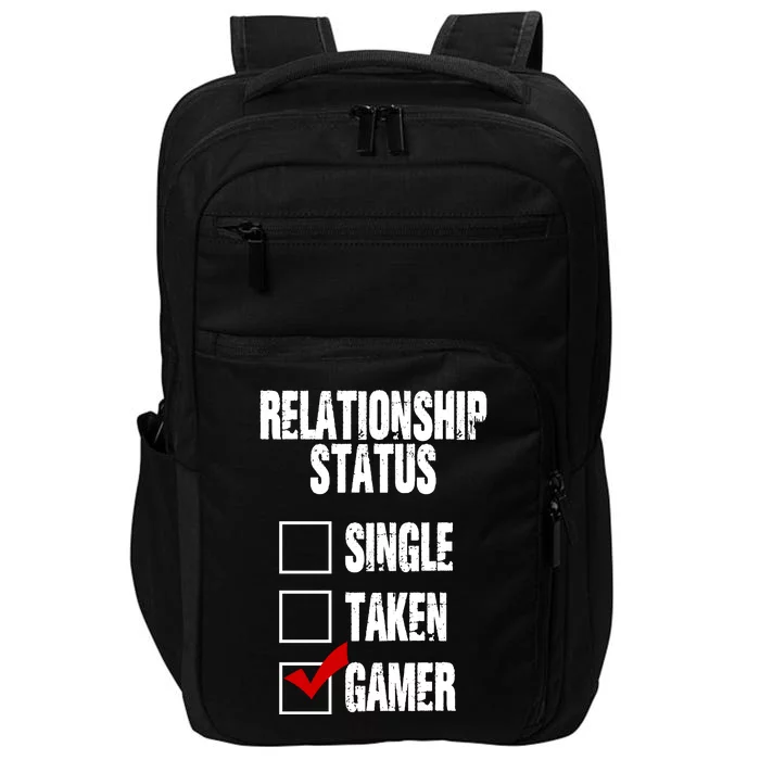 Relationship Status Gamer Funny Impact Tech Backpack