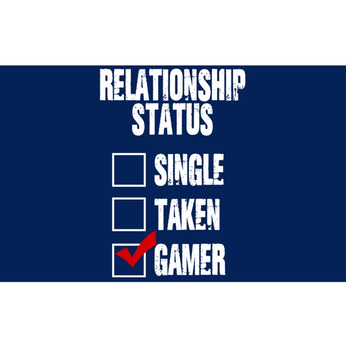 Relationship Status Gamer Funny Bumper Sticker