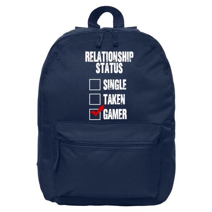 Relationship Status Gamer Funny 16 in Basic Backpack