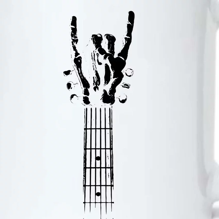 Rock Skeleton Guitar Black Color Changing Mug