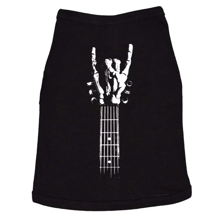 Rock Skeleton Guitar Doggie Tank