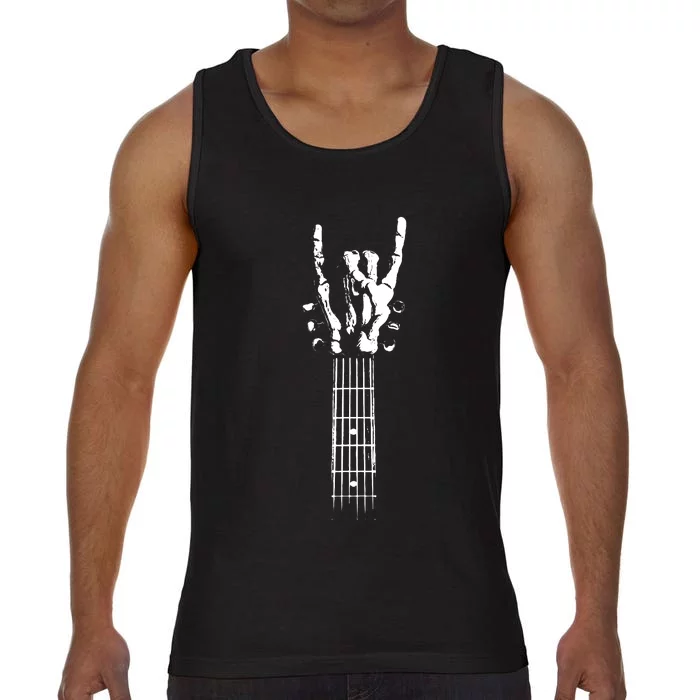 Rock Skeleton Guitar Comfort Colors® Tank Top