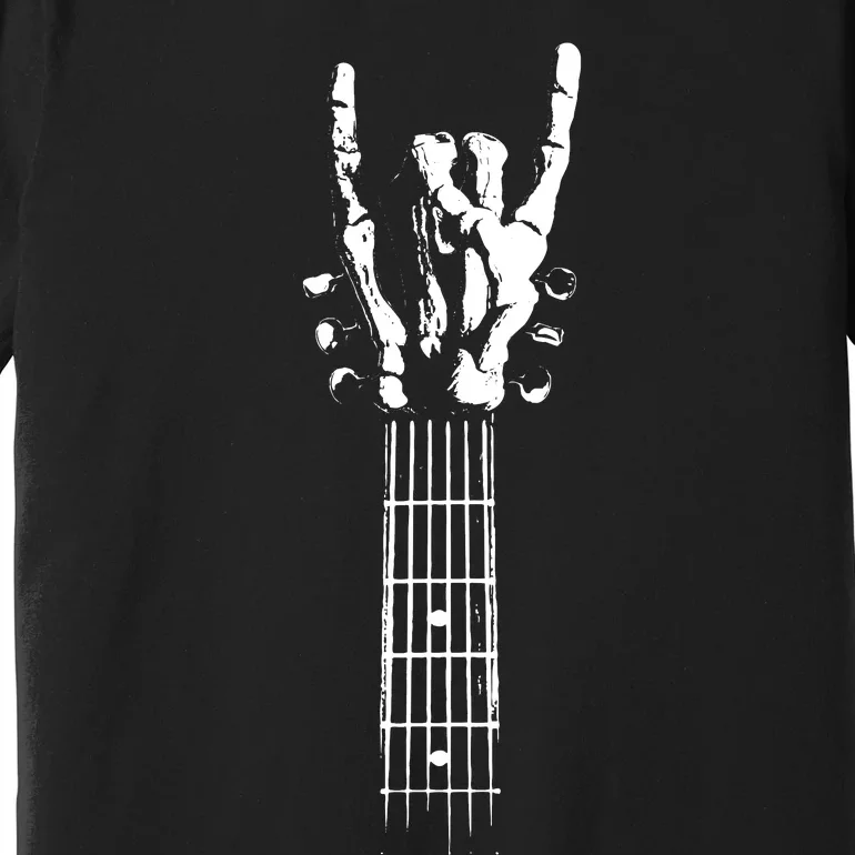 Rock Skeleton Guitar Premium T-Shirt