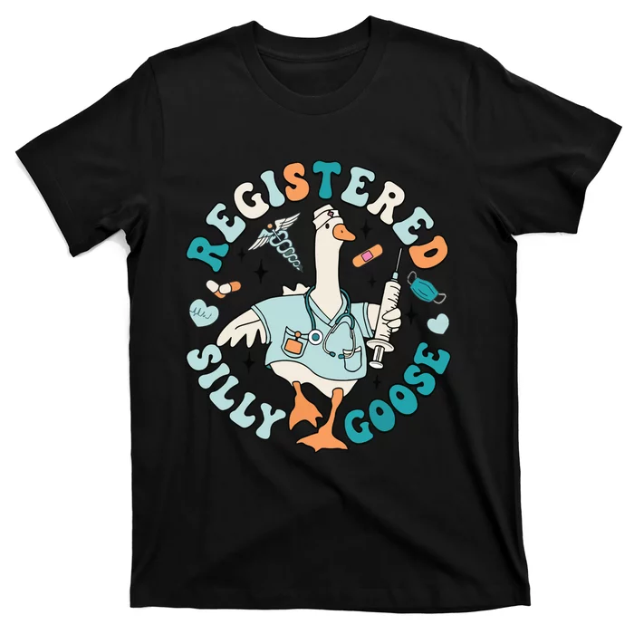 Registered Silly Goose Nursing Student Nurse Practitioner T-Shirt