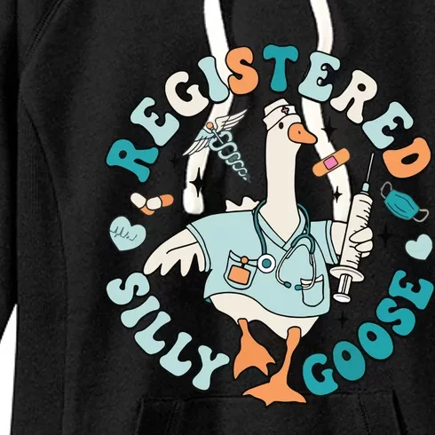 Registered Silly Goose Nursing Student Nurse Practitioner Women's Fleece Hoodie