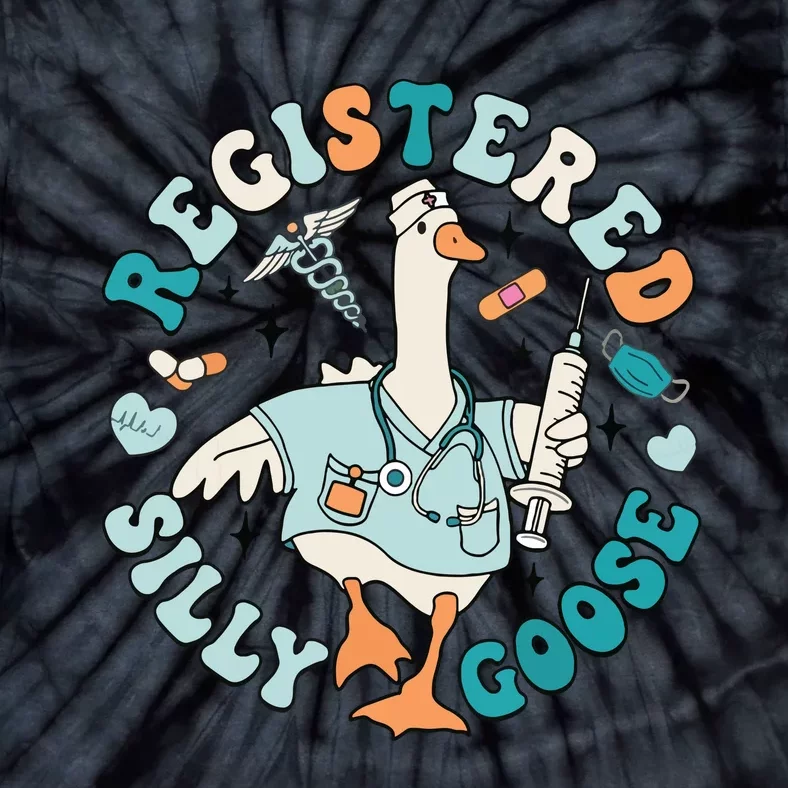 Registered Silly Goose Nursing Student Nurse Practitioner Tie-Dye T-Shirt