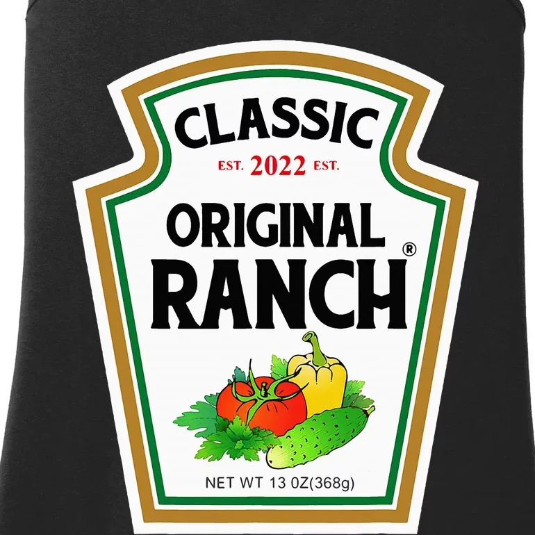 Ranch Sauce Green Salad Dressing Halloween Costume Matching Ladies Essential Tank