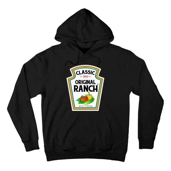 Ranch Sauce Green Salad Dressing Halloween Costume Matching Tall Hoodie