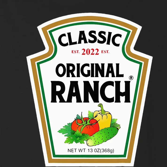 Ranch Sauce Green Salad Dressing Halloween Costume Matching Toddler Long Sleeve Shirt