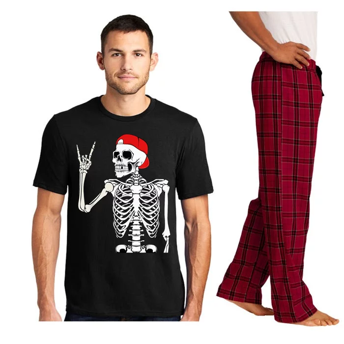 Rocker Skeleton Hand Rock Halloween Costume Scary Creatures Pajama Set