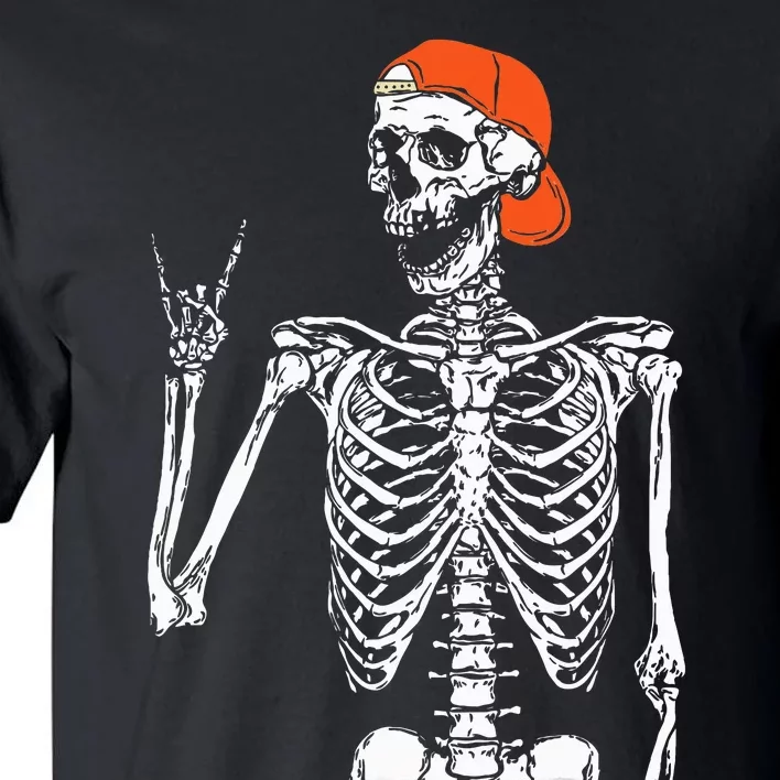 Rocker Skeleton Hand Rock On Costume Funny Halloween Gifts Tall T-Shirt