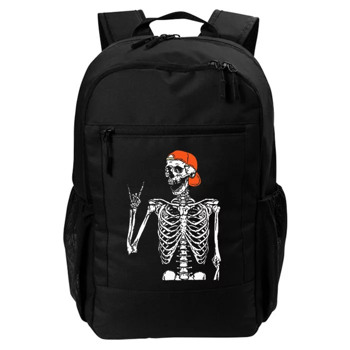 Rocker Skeleton Hand Rock On Costume Funny Halloween Gifts Daily Commute Backpack