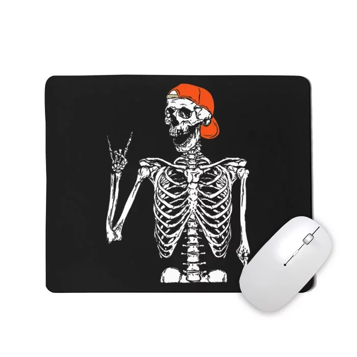 Rocker Skeleton Hand Rock On Costume Funny Halloween Gifts Mousepad