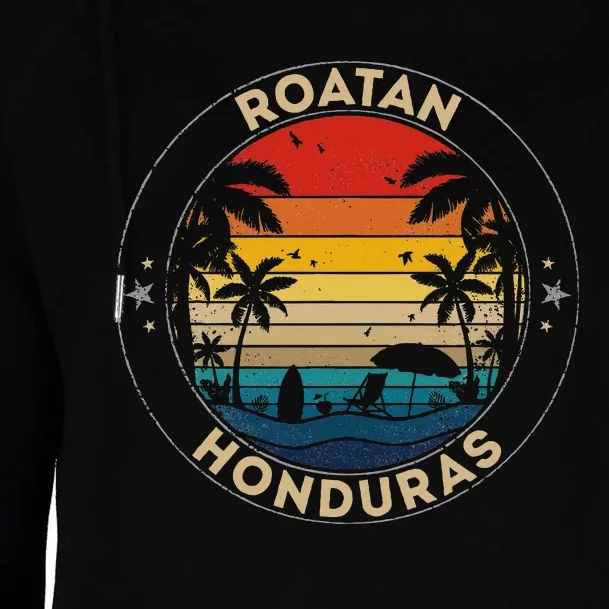 Roatan Souvenir Honduras Reminder Womens Funnel Neck Pullover Hood