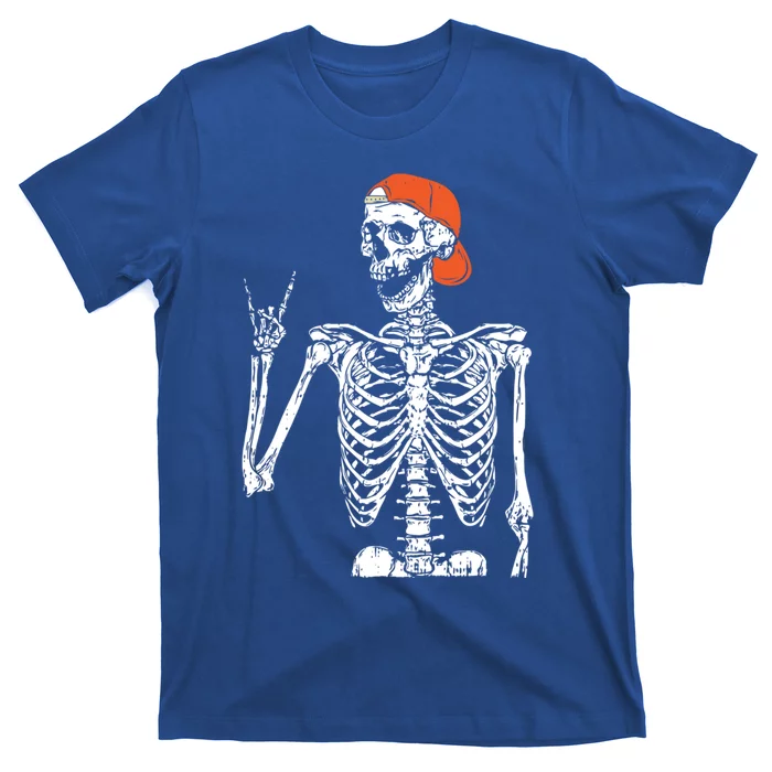 Rocker Skeleton Hand Rock On Costume Funny Halloween Funny Gift Cute Gift T-Shirt