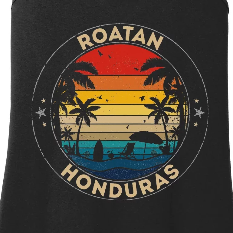 Roatan Souvenir Honduras Reminder Ladies Essential Tank