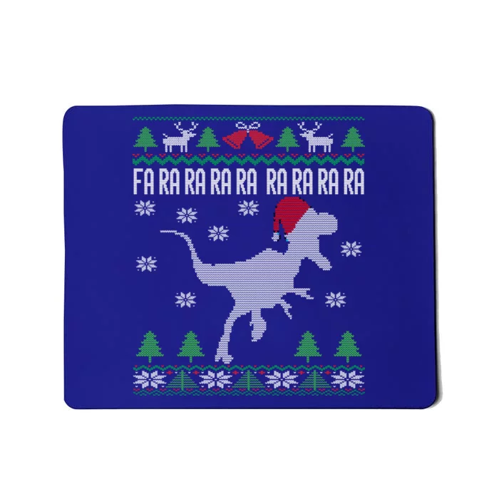 Raptor Santa Hat Velociraptor Dinosaur Lover Ugly Christmas Great Gift Mousepad