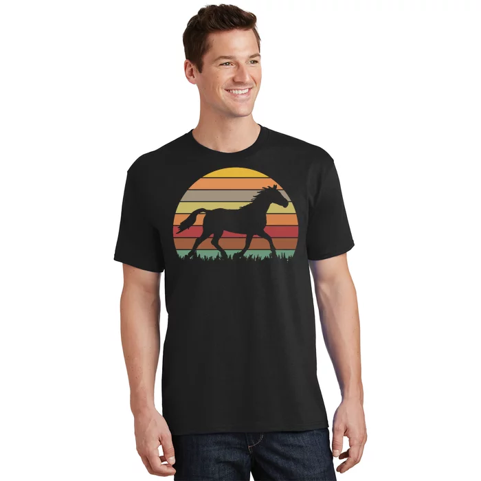 Retro Sunset Horse T-Shirt