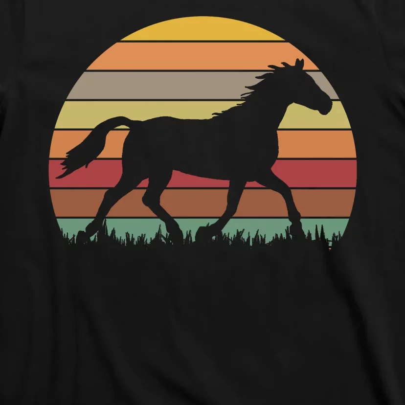 Retro Sunset Horse T-Shirt