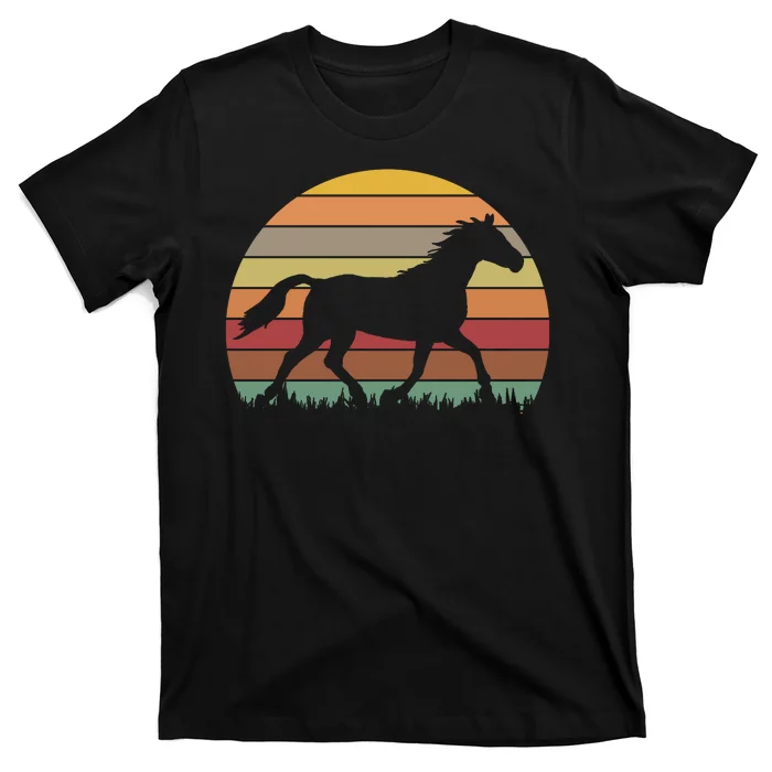 Retro Sunset Horse T-Shirt