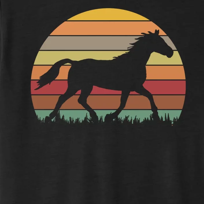 Retro Sunset Horse ChromaSoft Performance T-Shirt