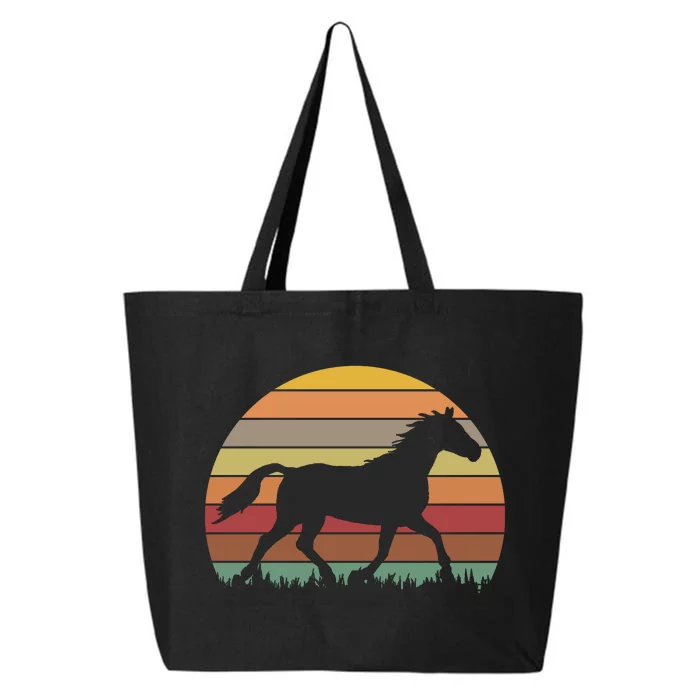 Retro Sunset Horse 25L Jumbo Tote